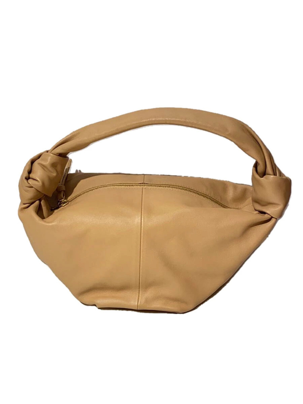 Bottega Veneta Handbag Leather Beige Tan